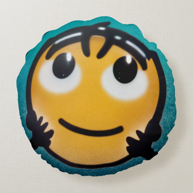 Almofada Redonda Travesseiro WENGIE Plush - Traga a energia para ca (Verso)