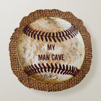 Almofada Redonda Travesseiros de Caverna de Homem PERSONALIZADOS co