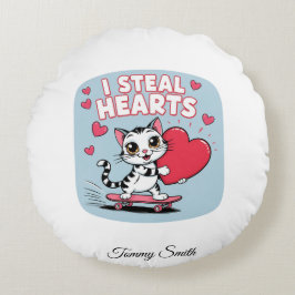 Almofada Redonda Travesseiros de Namorados Sentimentais Modernos pa