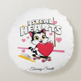 Almofada Redonda Travesseiros de Namorados Sentimentais Modernos pa