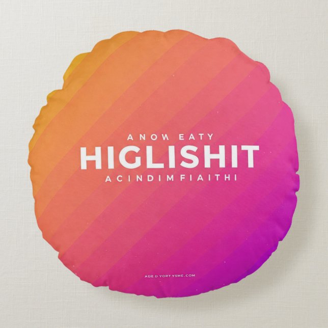 Almofada Redonda Travesseiros decorativos (Frente)