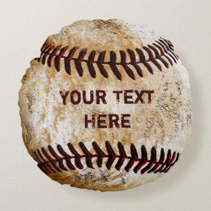 Almofada Redonda Travesseiros decorativos personalizados de basebol