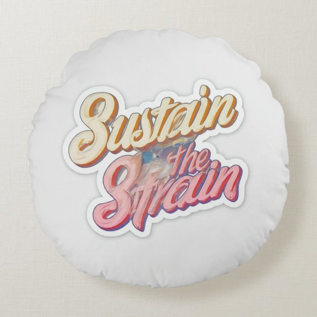 Almofada Redonda Travesseiros e Poufs (Frente)