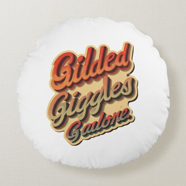 Almofada Redonda Travesseiros e Poufs (Frente)