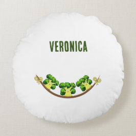 Almofada Redonda Três brócolis