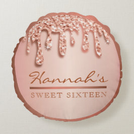 Almofada Redonda Troca de parte da unidade de disquete do rosa Dour