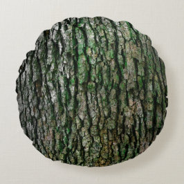 Almofada Redonda Tronco de árvores (Latido de madeira)