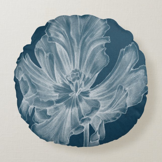 Almofada Redonda Tulipa II monocromática (Frente)