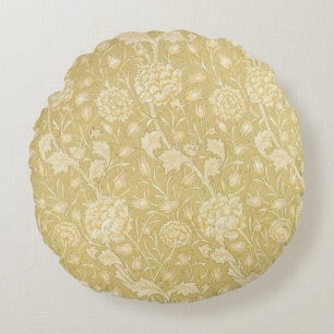 Almofada Redonda Tulipas Selvagens por William Morris, Arte de Flor