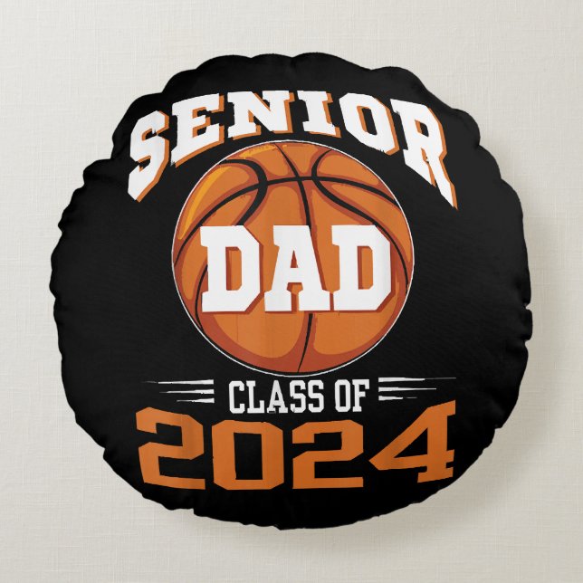 Almofada Redonda Turma de Pai Senior de 2024 (Frente)