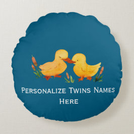 Almofada Redonda Twin Ducklings