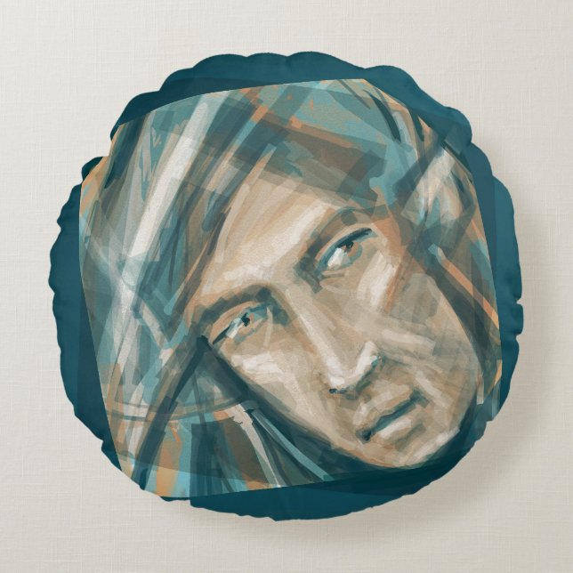 Almofada Redonda Um Elf Verde Defiant (Frente)