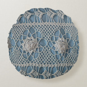 Almofada Redonda Um fragmento de uma inserção ampla contém peque