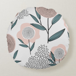 Almofada Redonda Um rosa