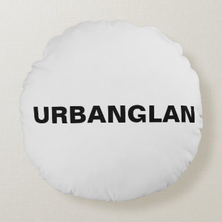 Almofada Redonda Um travesseiro redondo com design URBANGLAN