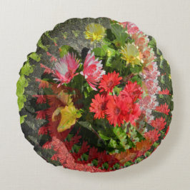 Almofada Redonda Uma buquê para você...