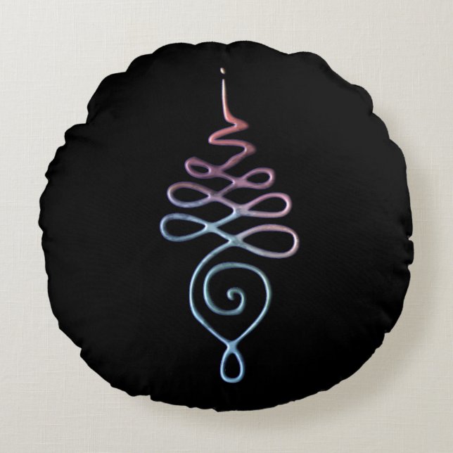 Almofada Redonda Unalome 1  (Frente)