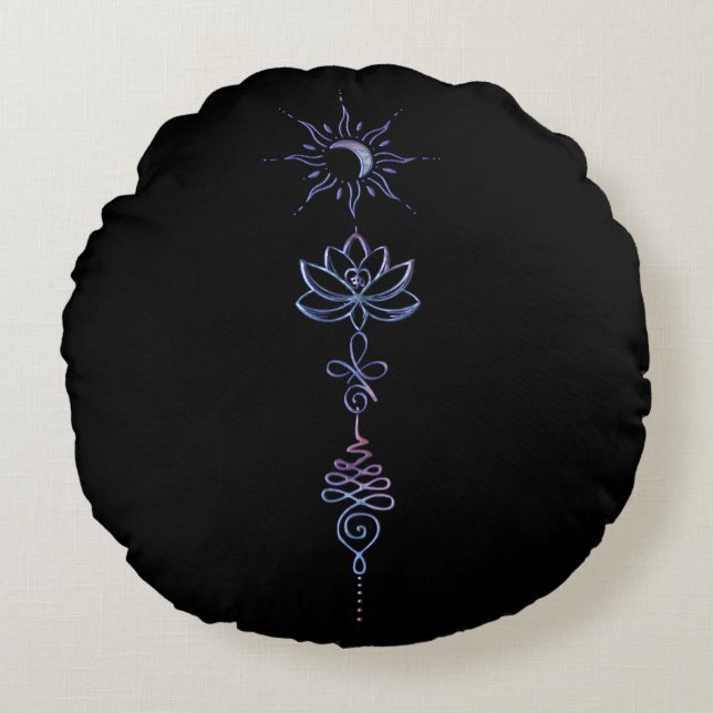 Almofada Redonda Unalome Group 1  (Frente)