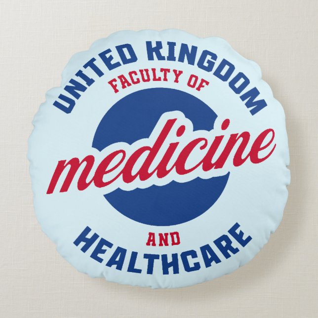 Almofada Redonda United Kingdom Faculty Of Medicine And Healthcare (Frente)