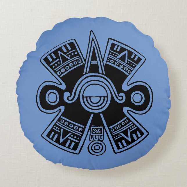 Almofada Redonda Universo asteca (Frente)
