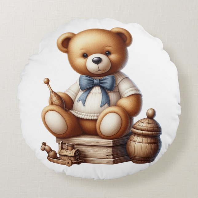 Almofada Redonda Ursinho (Frente)