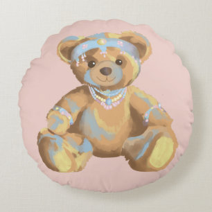 Almofada Redonda Urso da Jewlery do travesseiro