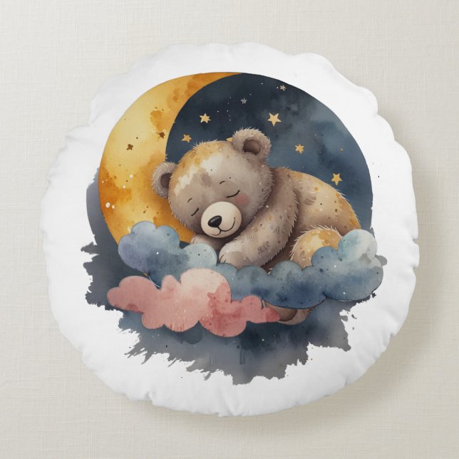 Almofada Redonda Urso de Corda (Frente)