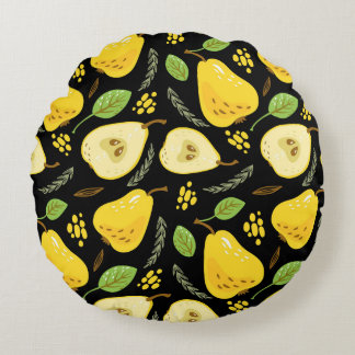 Almofada Redonda Ursos Doce: Design de Fruta de