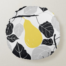 Almofada Redonda Ursos Russos Amarelos