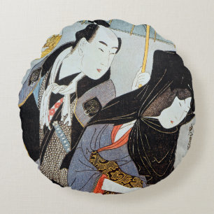 Almofada Redonda Utamaro: Amantes, 1797