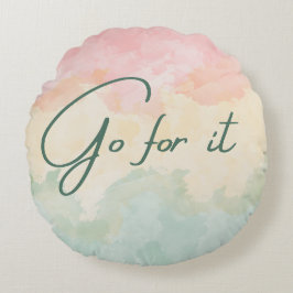 Almofada Redonda Vá em frente