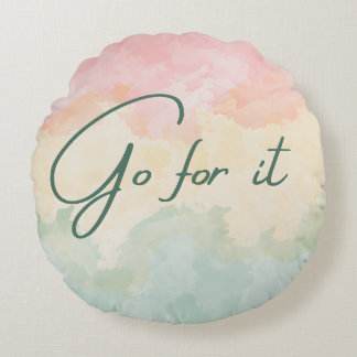 Almofada Redonda Vá em frente