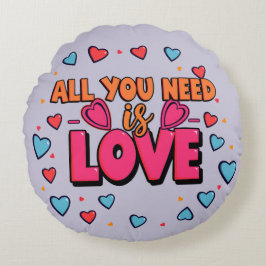 Almofada Redonda Valentine's day - Decorative Round Pillow