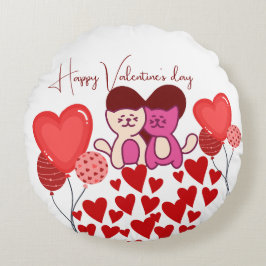 Almofada Redonda Valentine's Day Gift