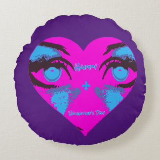 Almofada Redonda Valentine's Day Pillow