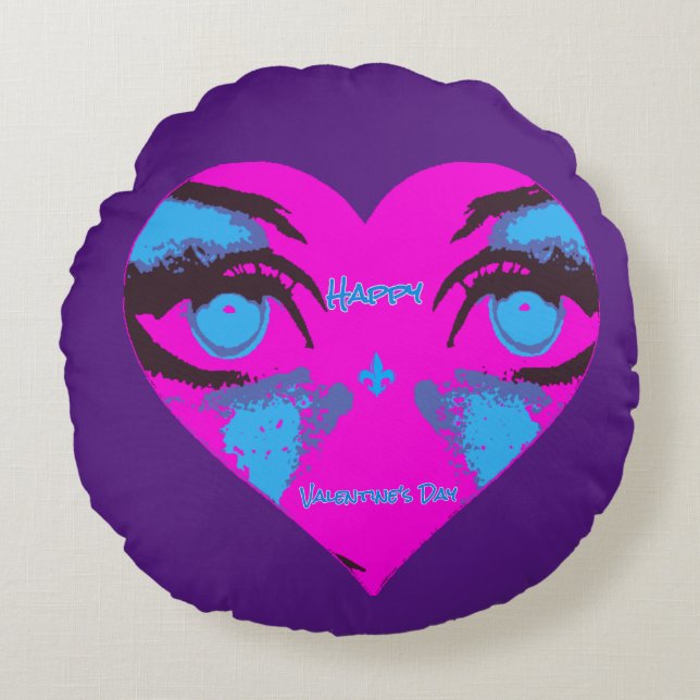 Almofada Redonda Valentine's Day Pillow (Frente)