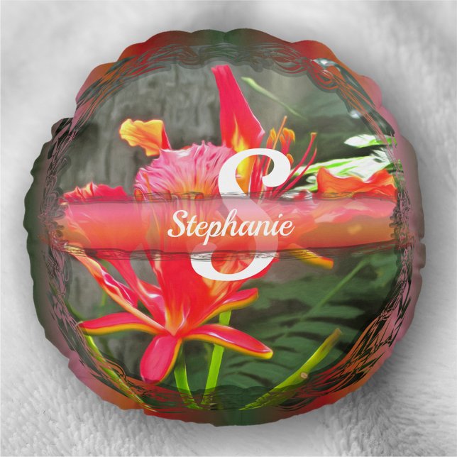 Almofada Redonda Vallarta Flaming Beauty 1583 (Criador carregado)