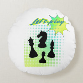 Almofada Redonda Vamos jogar