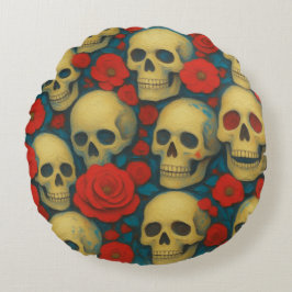 Almofada Redonda Vanitas & Roses