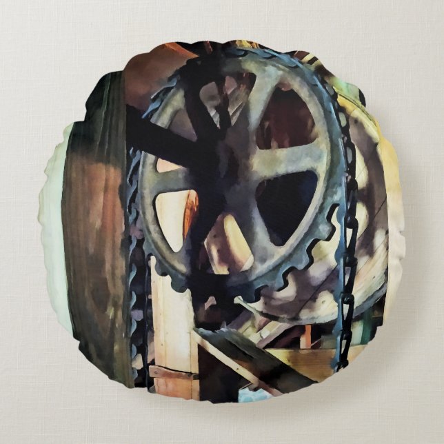 Almofada Redonda Vantagem Mecânica (Frente)