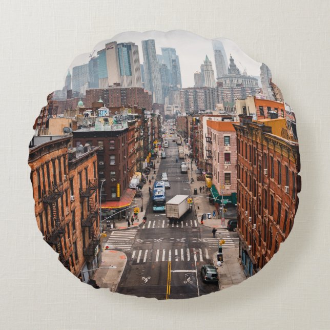 ALMOFADA REDONDA VEÍCULOS RODOVIÁRIOS ENTRE EDIFÍCIOS DE ALTO AUMEN (Frente)