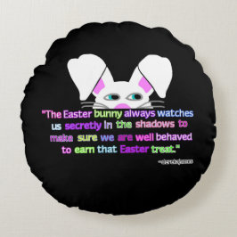 Almofada Redonda Vejo Você, Travesseiro decorativo Da Páscoa Bunny 