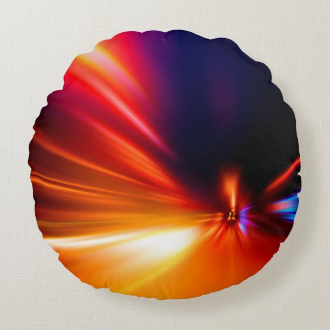 Almofada Redonda velocidade na estrada noturna abstrata,fundo,movim (Frente)