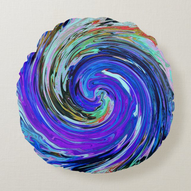 Almofada Redonda Veneno fluindo... (Frente)