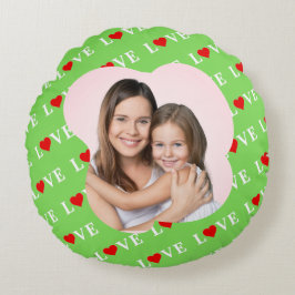 ALMOFADA REDONDA VERDE LIMÃO NA MODA LOVE