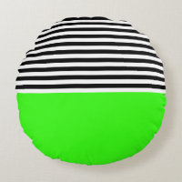 Verde neon com riscas brancas e pretas