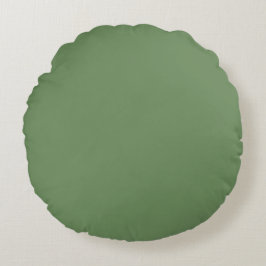 Almofada Redonda Verde Sea Glass Design Minimalista Cor Lisa