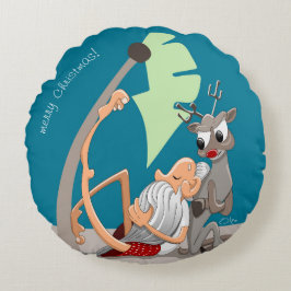 Almofada Redonda Víblias de Natal