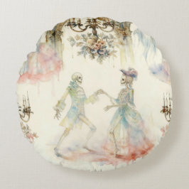 Almofada Redonda Victorian Skeleton Ballroom