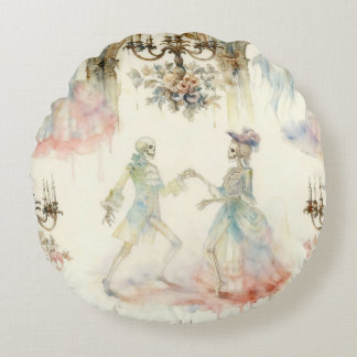 Almofada Redonda Victorian Skeleton Ballroom